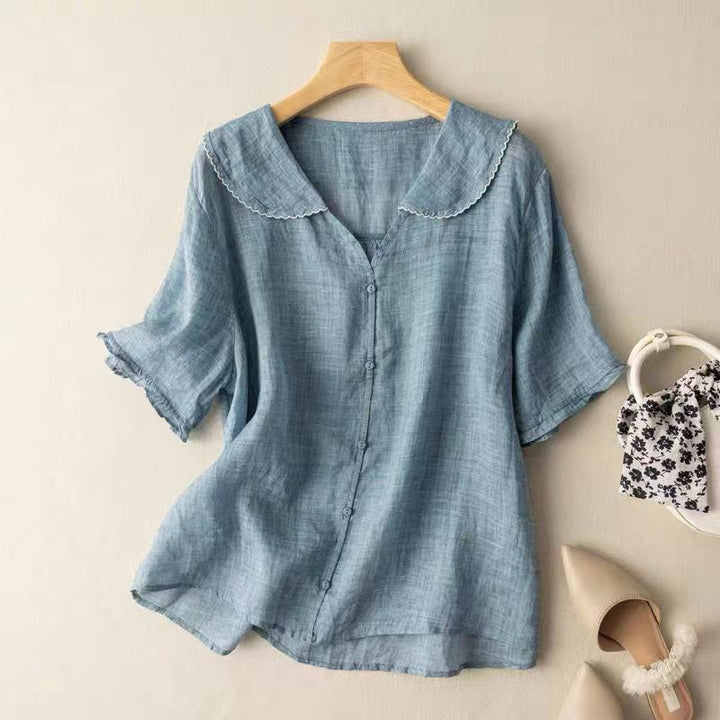 Top camisero versátil para mujer, blusa elegante y cómoda, básico esencial en moda femenina de verano.