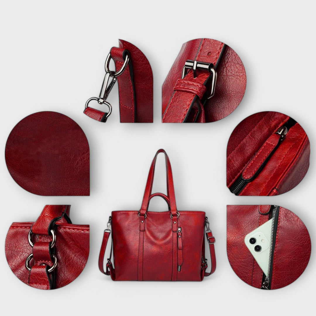 Accesorio de moda: bolso tote para mujer en piel sintética, elegante y funcional. Combina con cualquier estilo diario.