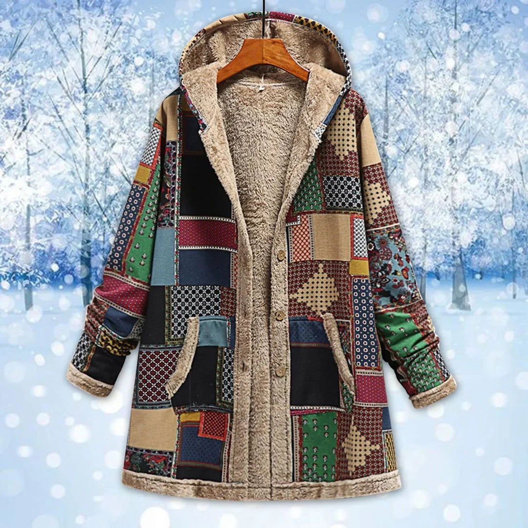 Chaqueta polar versátil para mujer, estilo moderno y cálido, ideal para el frío y actividades invernales.
