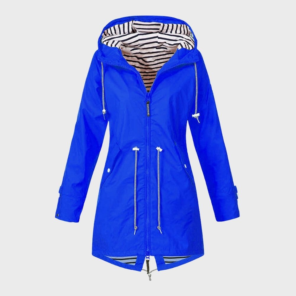 Chaqueta impermeable femenina, versátil para exterior, lluvia, primavera y otoño.