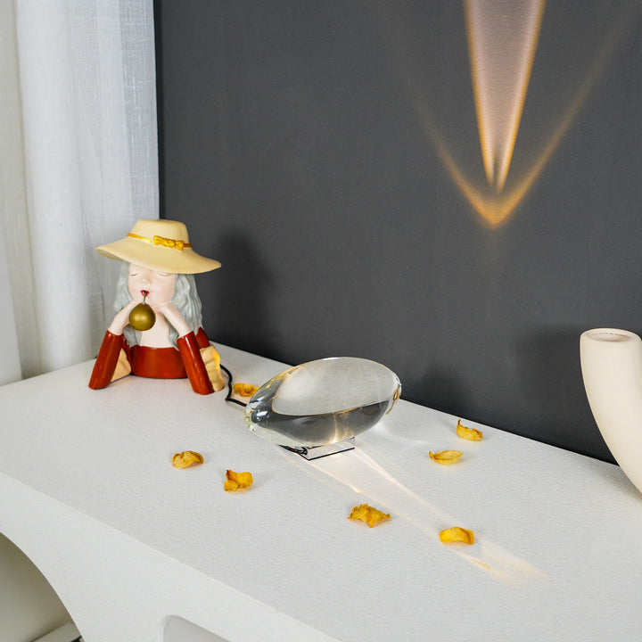 Lámpara de mesa esférica LED, proyector de efecto atardecer para una decoración del hogar única.