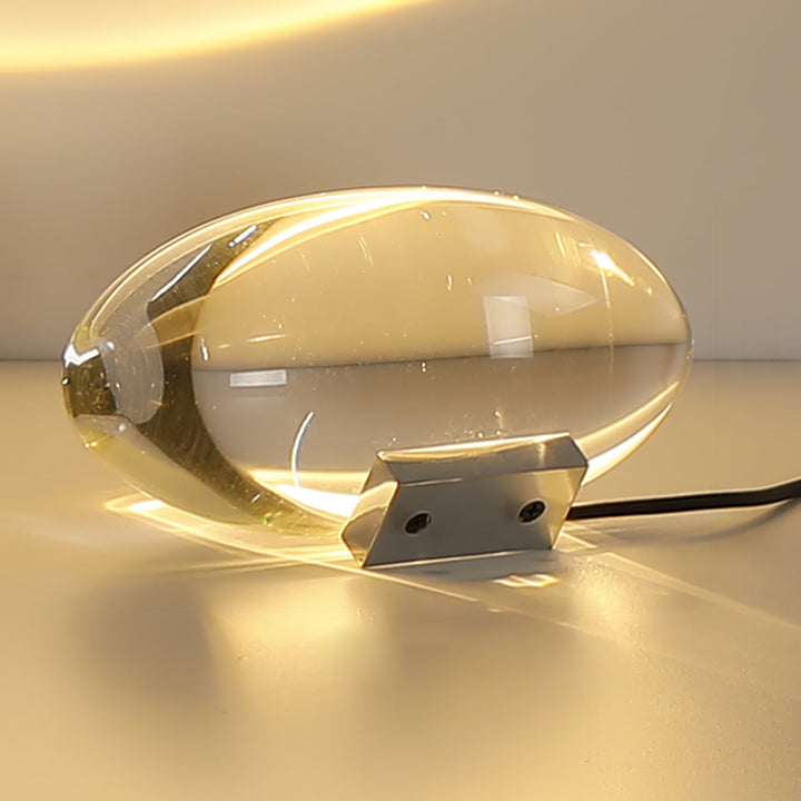 Lámpara de mesa moderna con proyector de efecto atardecer. Luz LED para un ambiente cálido.