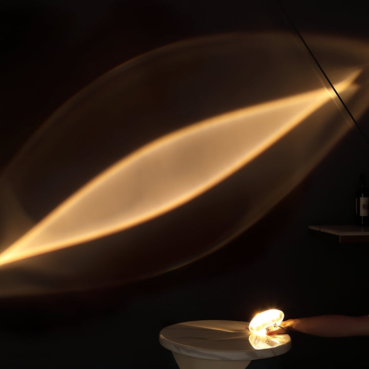 Luz decorativa LED para hogar, lámpara de mesa con proyector de efecto ojo de atardecer.