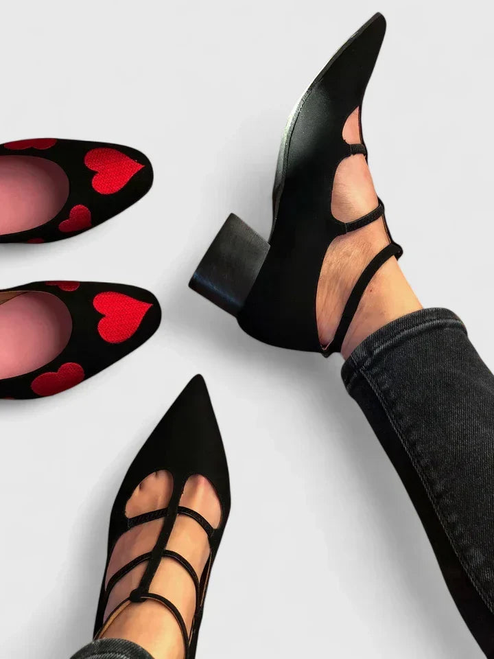 Par de zapatos planos Mary Jane T-Strap para mujer, estilo elegante y versátil, perfectos para verano.