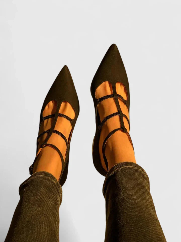 Zapatos planos Mary Jane T-Strap, calzado cómodo y elegante para mujer, ideal para primavera y verano.