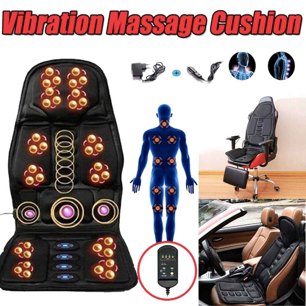 Masajeador versátil Shiatsu con calor, alivia molestias en espalda, cuello y lumbares.