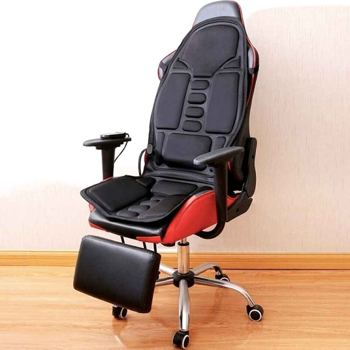 Almohadilla de masaje con calor infrarrojo, alivio Shiatsu para espalda y cuello en coche y hogar.