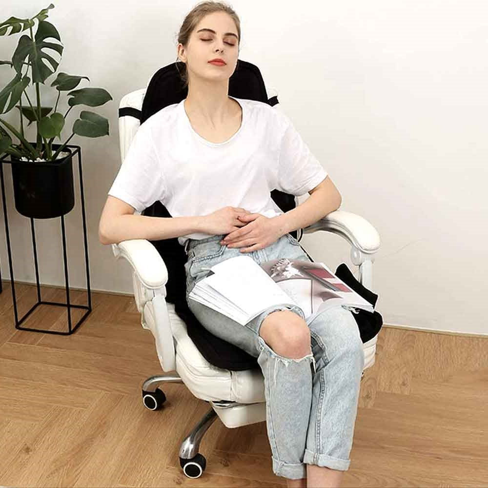 Masajeador eléctrico shiatsu para cuello y espalda. Terapia térmica para relajación y bienestar.