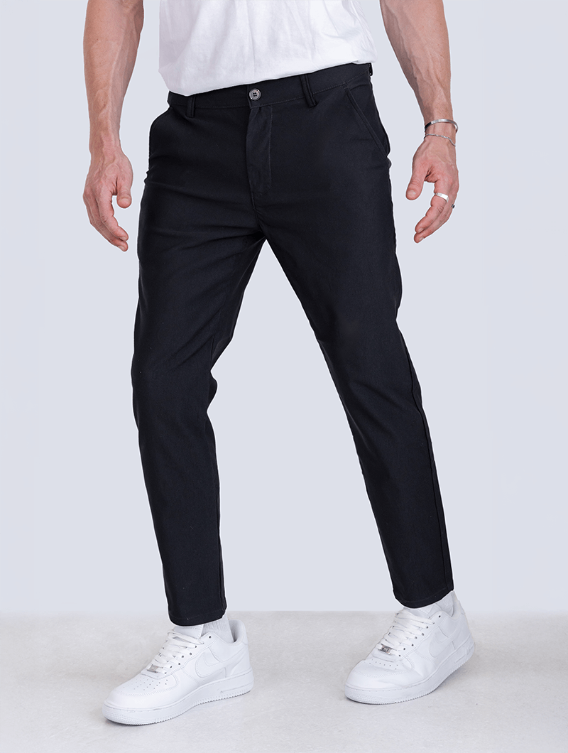 Pantalón de hombre elástico para oficina y negocio. Diseño elegante que ofrece confort todo el día.