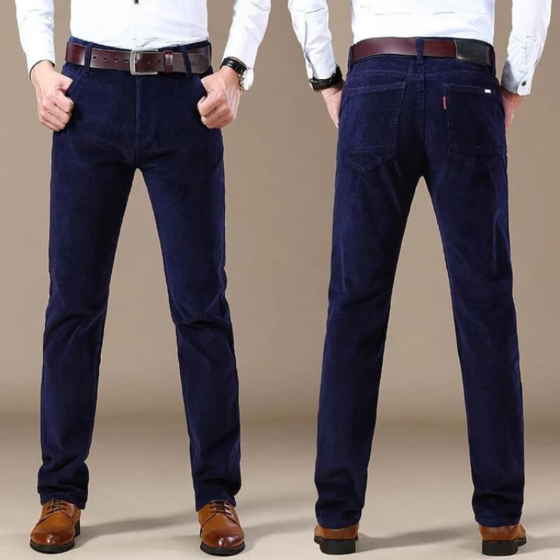 Elegante pantalón de pana recto para mujer, diseño clásico que aporta comodidad y estilo a tu atuendo.