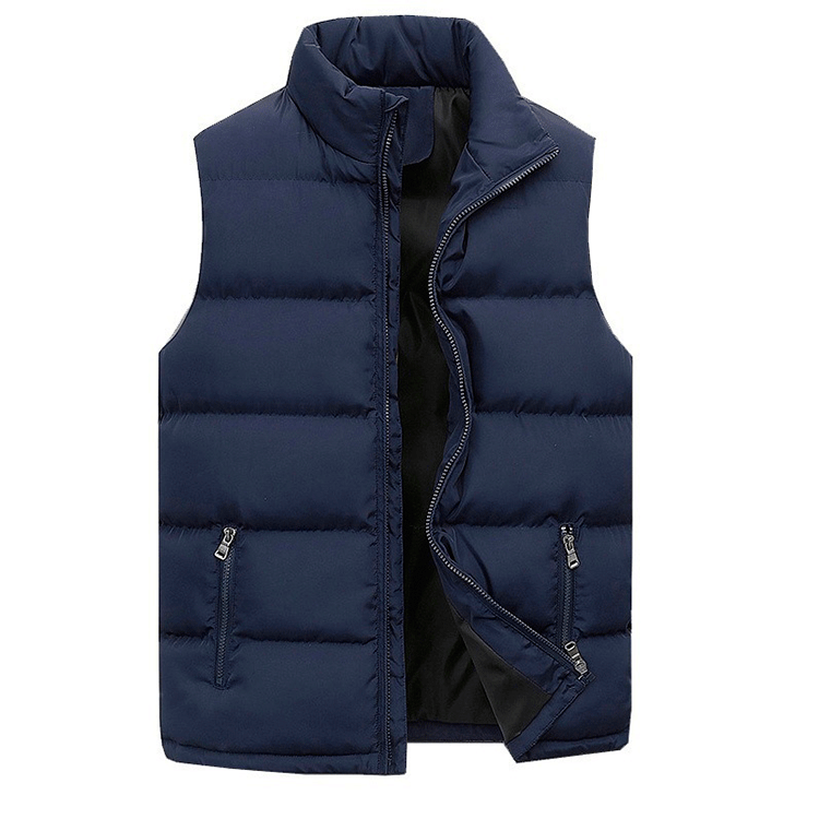 Chaleco sin mangas de hombre, ligero y con cremallera, perfecto para entretiempo. Moda masculina casual y cómoda.