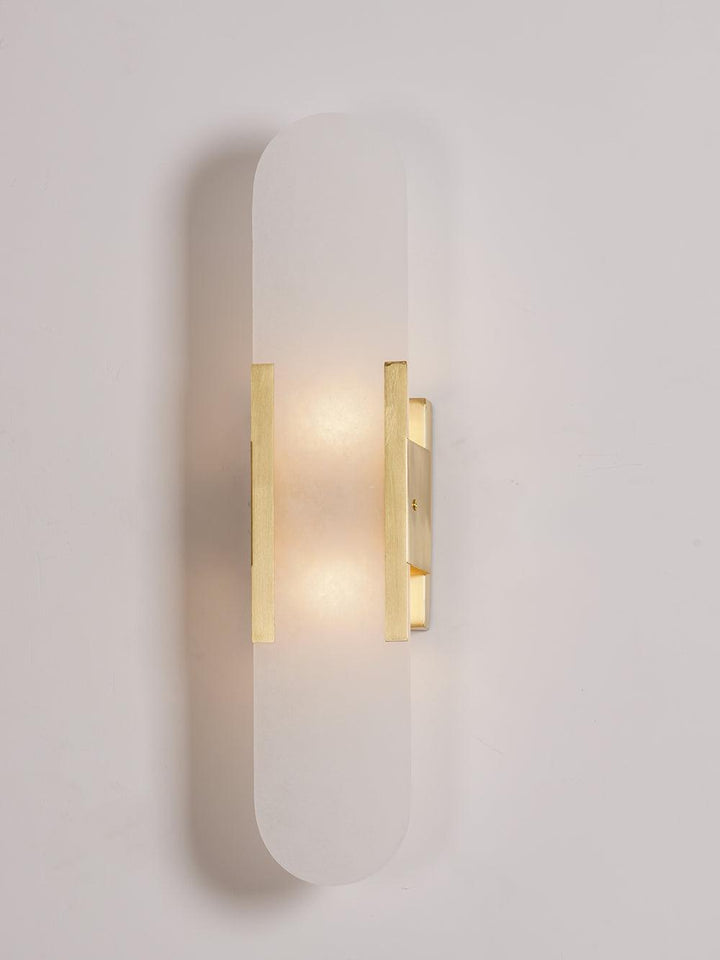 Aplique de pared LED, efecto mármol, minimalista, para un toque sutil y elegante.