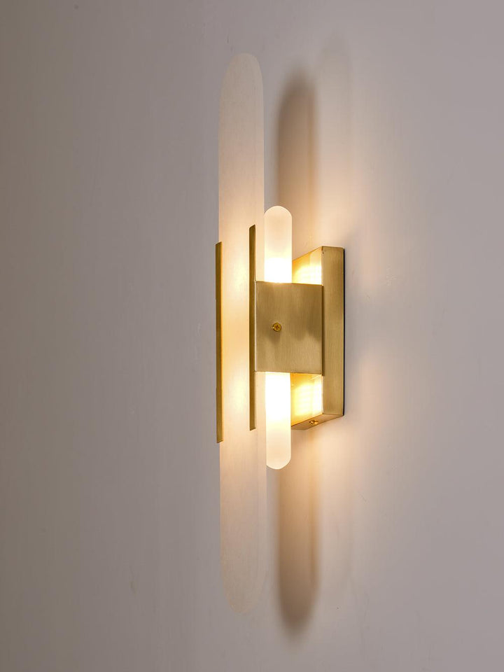 Aplique decorativo LED de pared, efecto mármol, para una entrada impresionante.