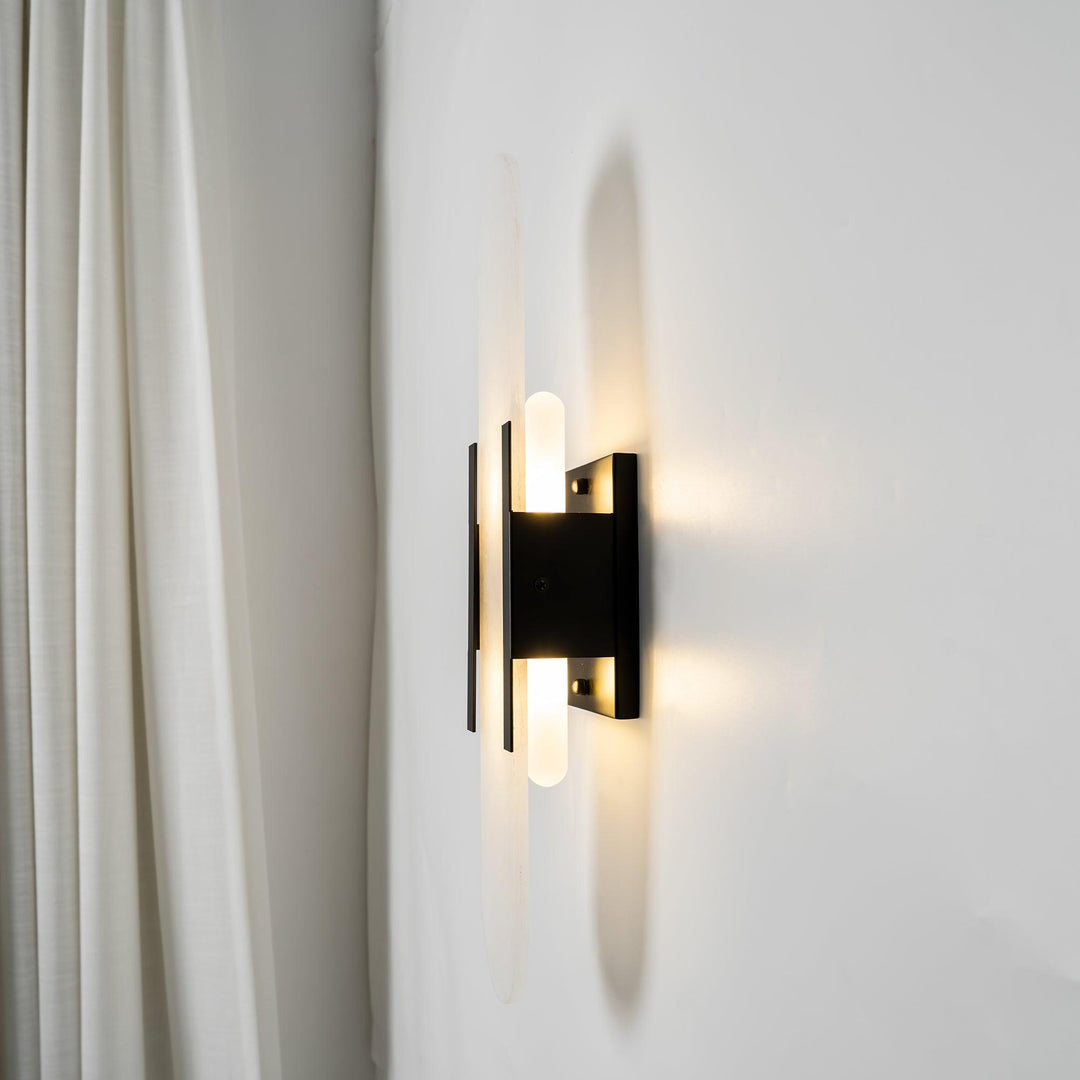 Aplique LED de pared, efecto mármol, contemporáneo, para un diseño interior sofisticado.