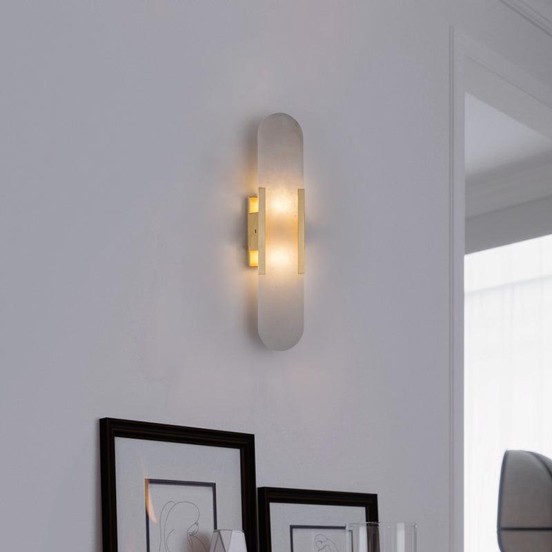Aplique decorativo LED de pared, veta mármol, para un toque de lujo en interiores.