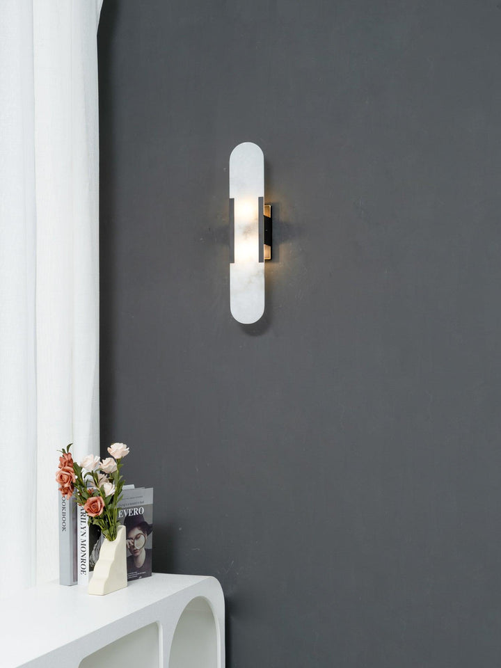 Foco LED de pared, efecto mármol, contemporáneo, para resaltar tu decoración.