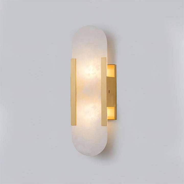 Iluminación LED de pared con efecto mármol, estilo contemporáneo para tu hogar.
