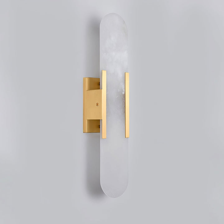 Lámpara de pared LED, efecto mármol, contemporánea, para un ambiente relajante.