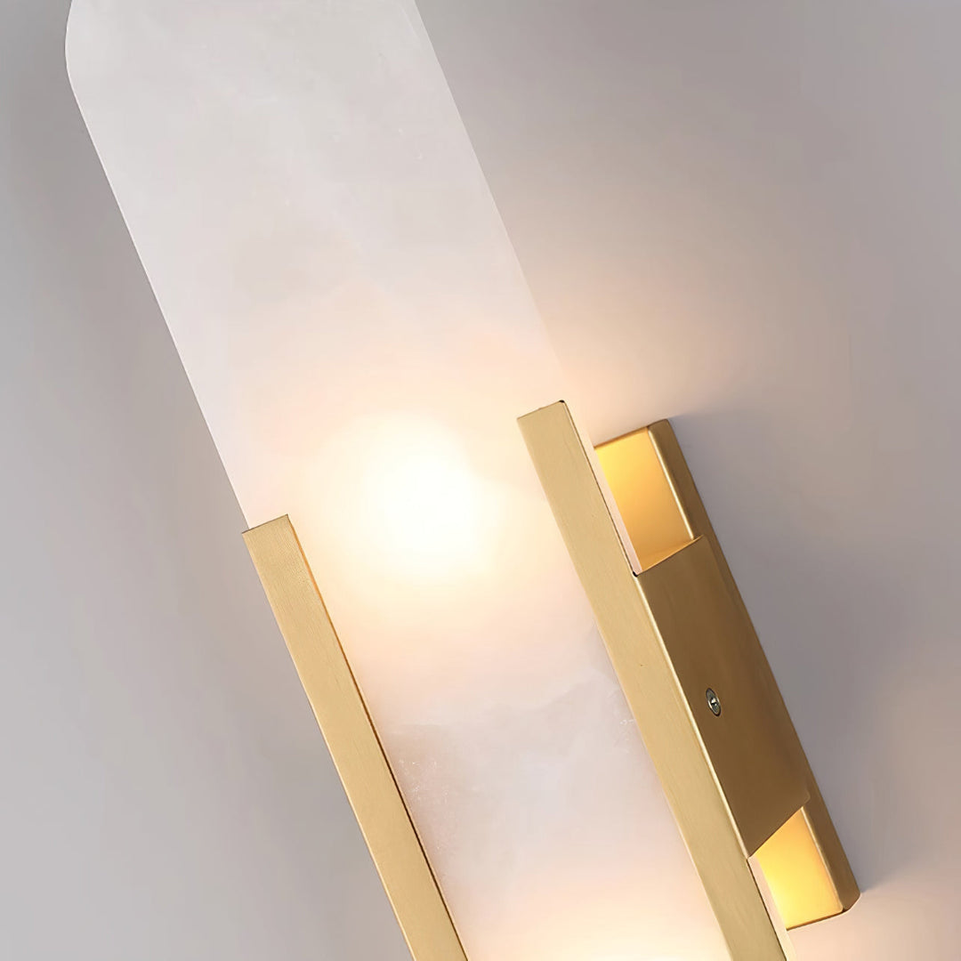 Aplique LED de pared moderno con efecto mármol, iluminación decorativa interior para el hogar.