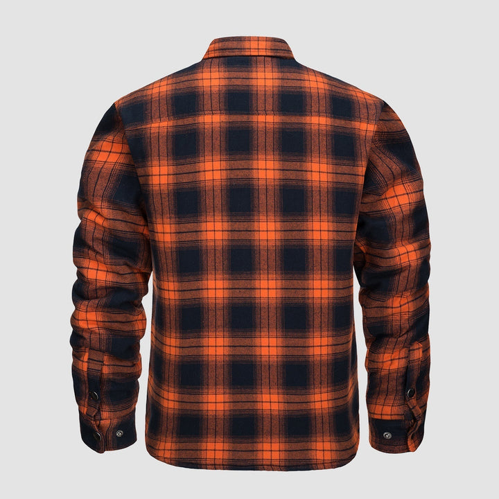 Abrigo de cuadros para hombre, manga larga, cálido, perfecto para la moda de otoño e invierno.