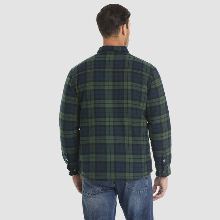 Abrigo de moda a cuadros para hombre, cálido y elegante para el invierno, estilo clásico.