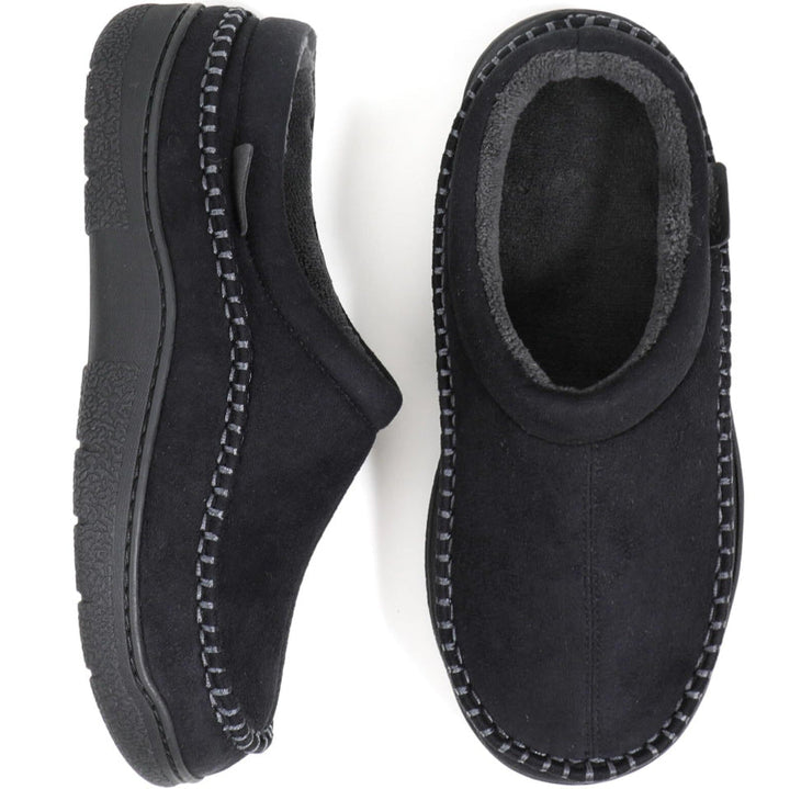 Pantuflas ortopédicas cálidas para hombre, soporte de arco, antideslizantes, cómodas y lavables.
