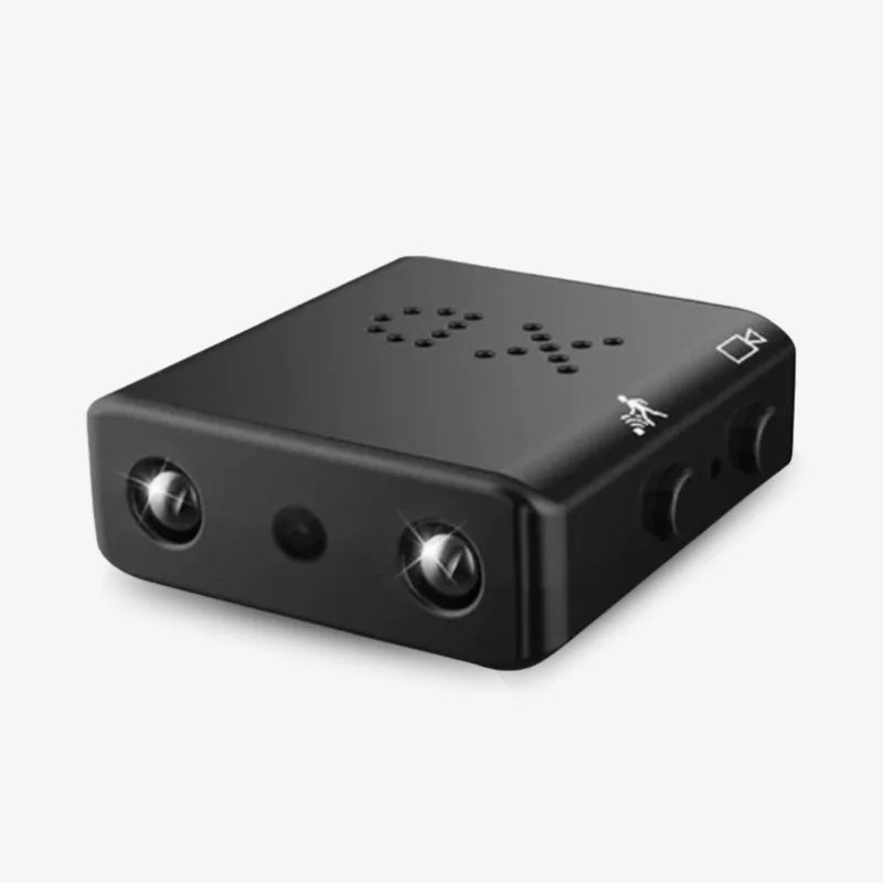 Mini cámara WiFi HD 1080p, compacta, para seguridad y vigilancia con control por app.