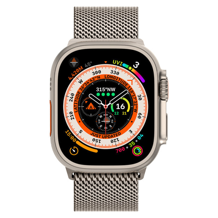 Correa Milanese de acero inoxidable para reloj inteligente, unisex, diseño transpirable y ligero.