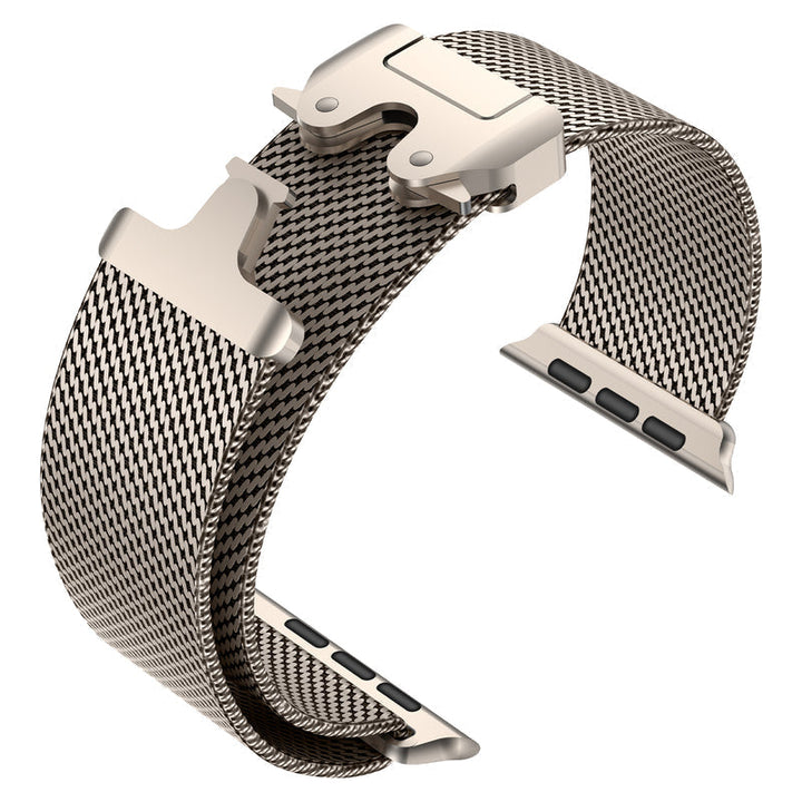 Correa Milanese para smartwatch con cierre magnético, acero inoxidable, ajuste rápido, duradera.