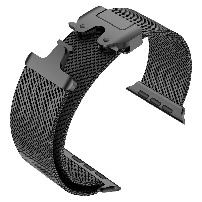 Correa Milanese de acero inoxidable para smartwatch, unisex, vista detallada del tejido.