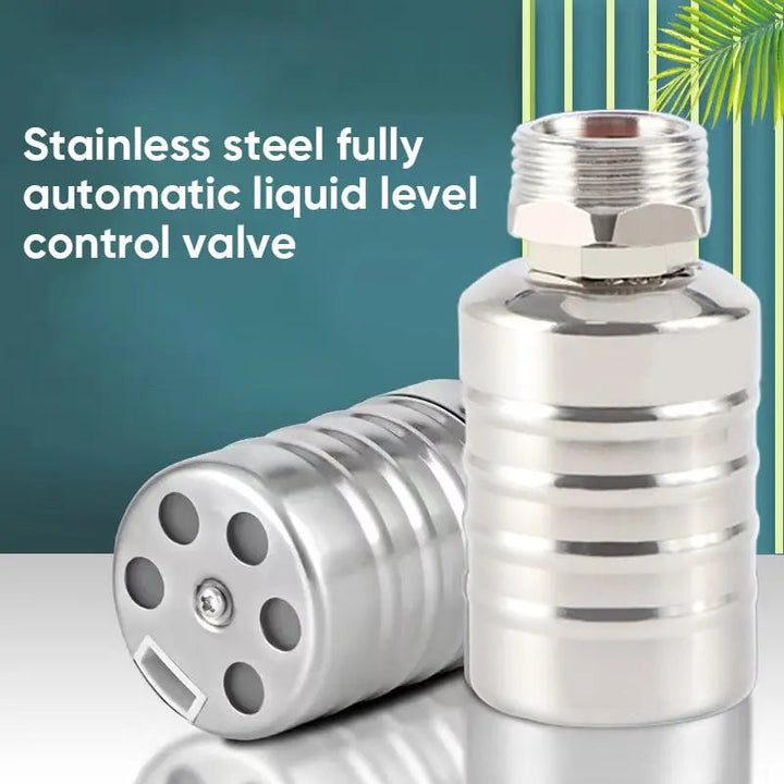 Válvula de control de agua automática de acero inoxidable, ideal para sistemas de suministro.