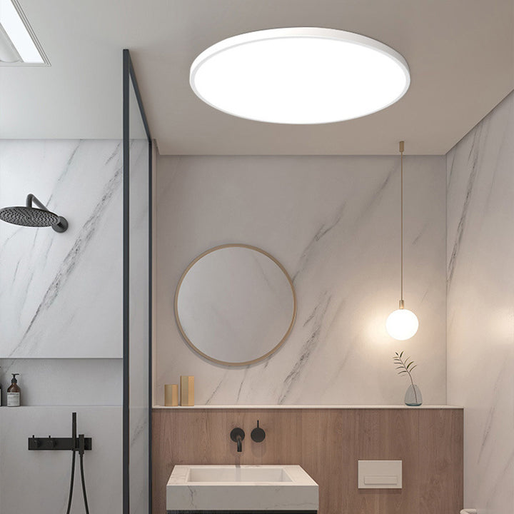 Lámpara de techo redonda LED. Moderna y empotrada, perfecta para cualquier espacio.