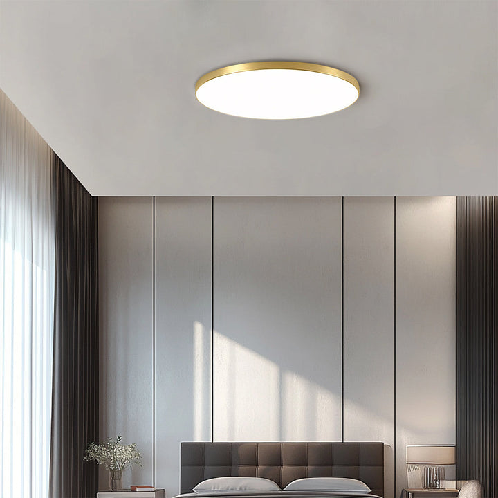 Lámpara de techo LED ultra delgada. Minimalista y moderna para baño y lavandería.