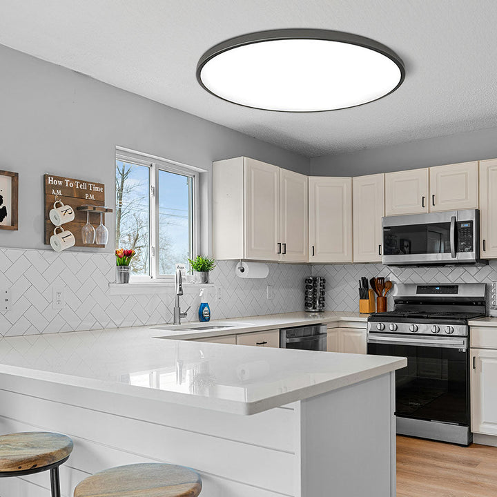 Lámpara de techo LED empotrada, diseño moderno. Ideal para sala de estar y pasillo.