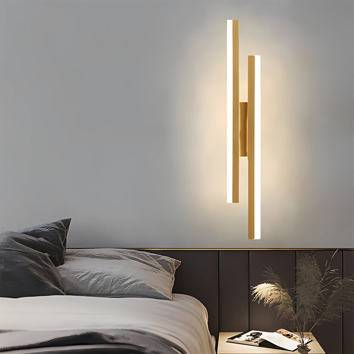 Lámpara de pared LED en H, luz regulable. Crea ambientes personalizados en tu hogar con este diseño.
