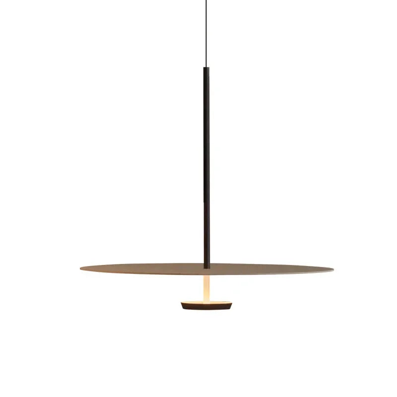 Lámpara colgante LED minimalista de anillo, perfecta para comedor. Iluminación moderna.