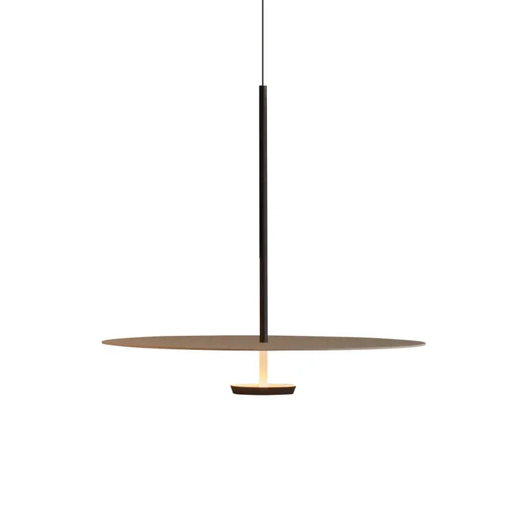 Lámpara colgante LED minimalista de anillo, perfecta para comedor. Iluminación moderna.