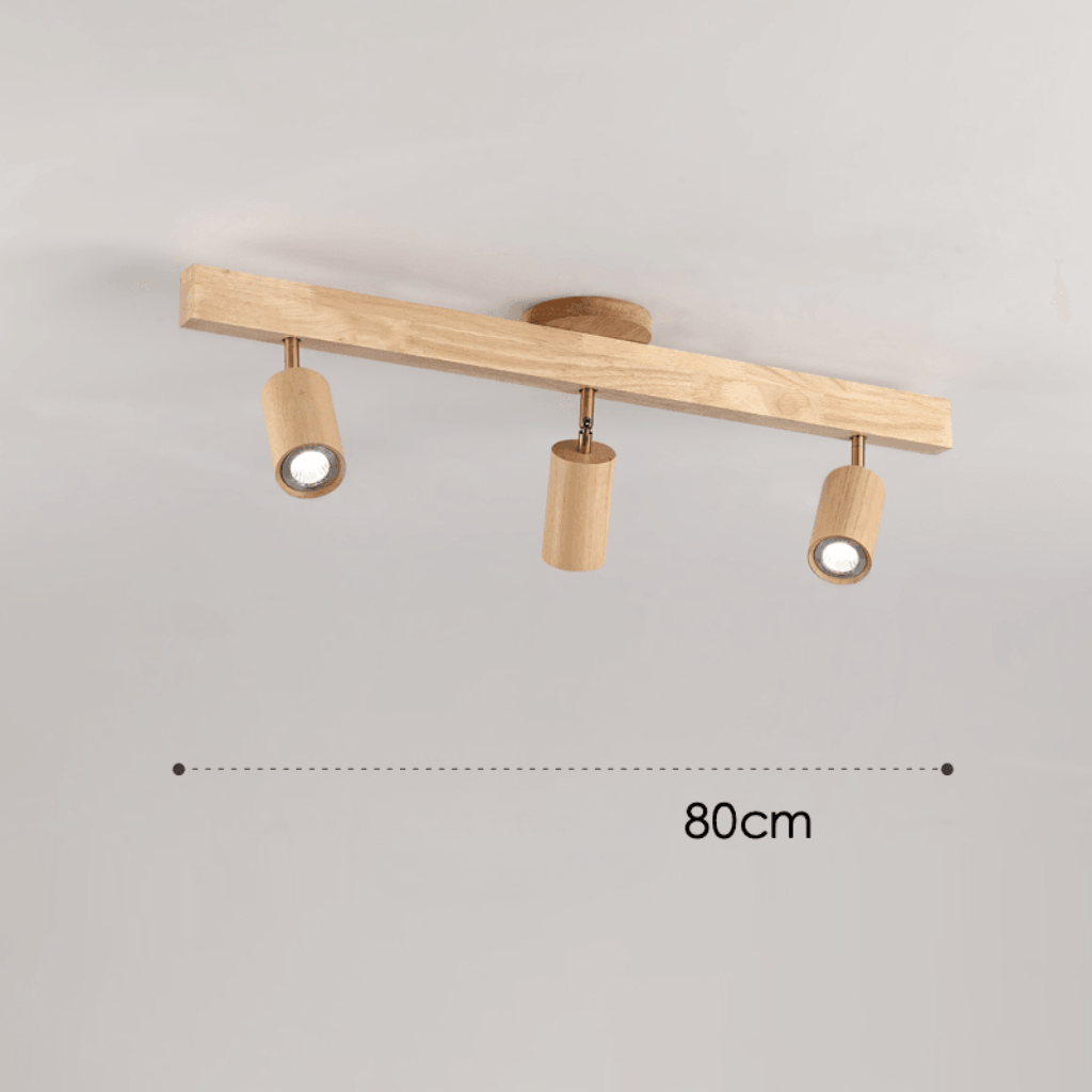 Lámpara de acento LED con focos orientables, diseño minimalista nórdico, perfecta para decoración interior.