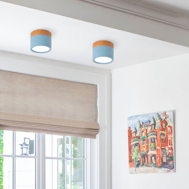 Luz de techo LED cilíndrica, iluminación versátil para tu hogar moderno.