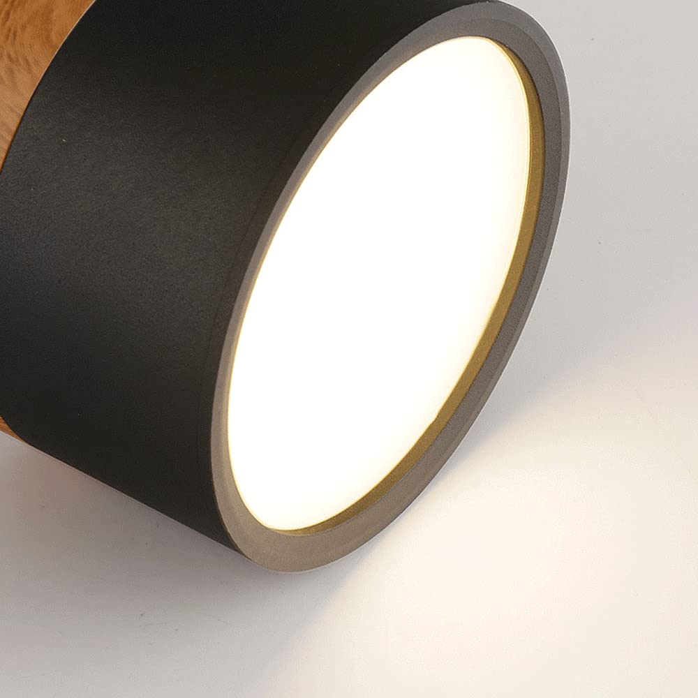 Iluminación LED interior, foco de techo de superficie, diseño moderno y funcional.