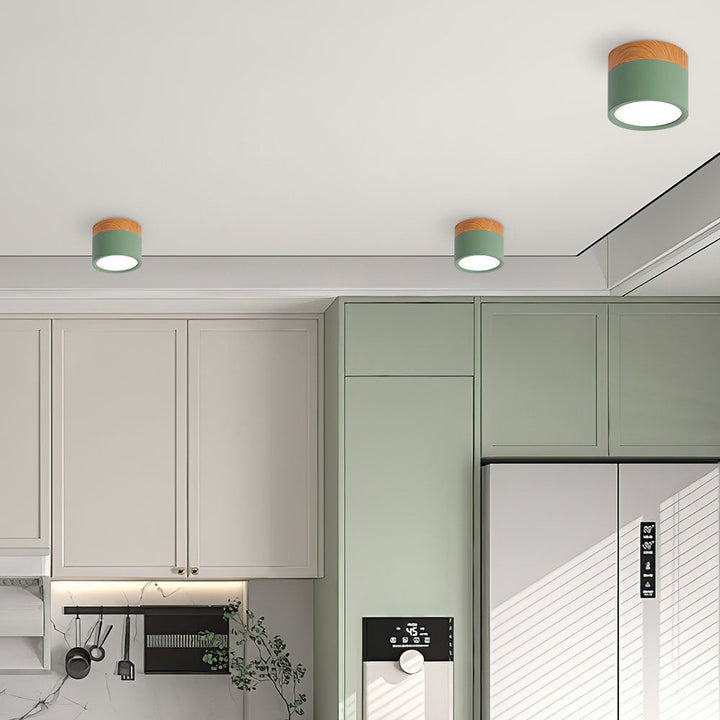 Foco de techo LED moderno, estilo nórdico, luz de alta calidad y durabilidad.