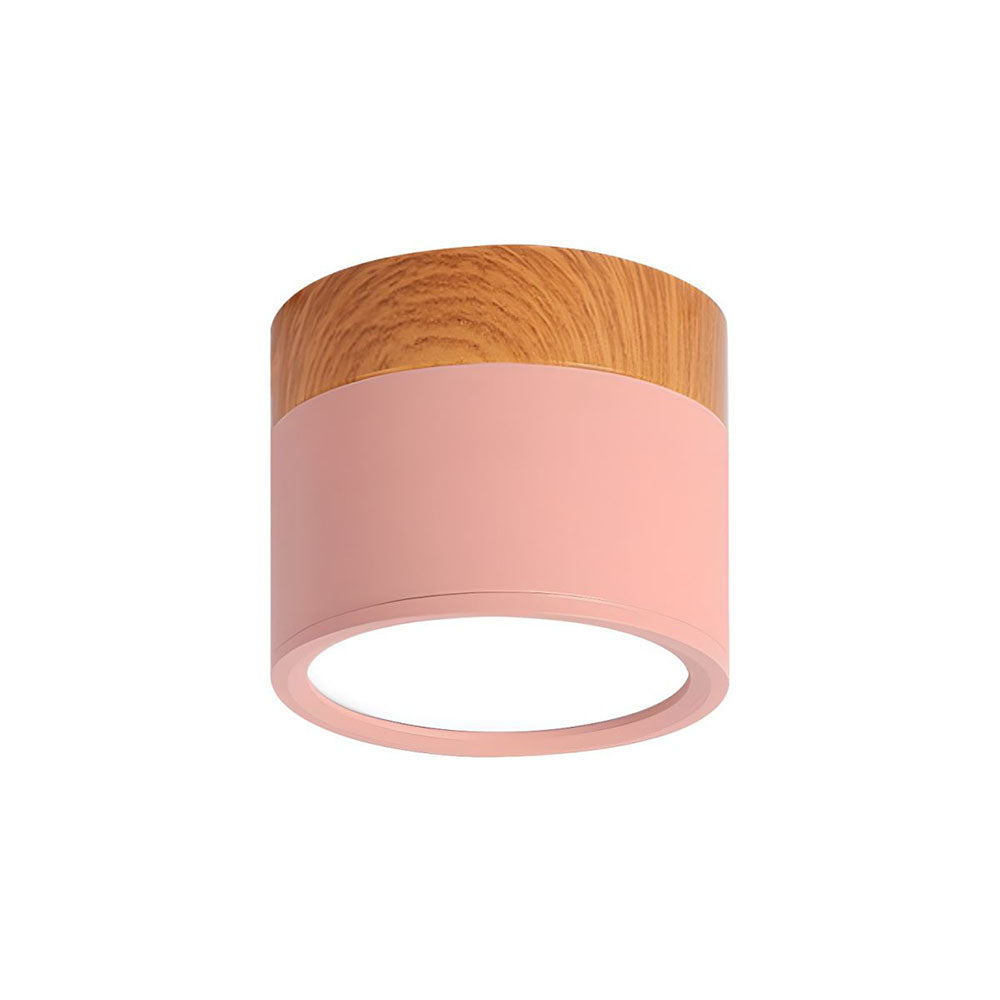 Luz de techo moderna LED, cilíndrica, para un ambiente sofisticado y chic.
