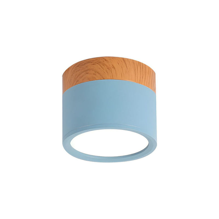 Foco de techo LED moderno, diseño minimalista, luz general homogénea.