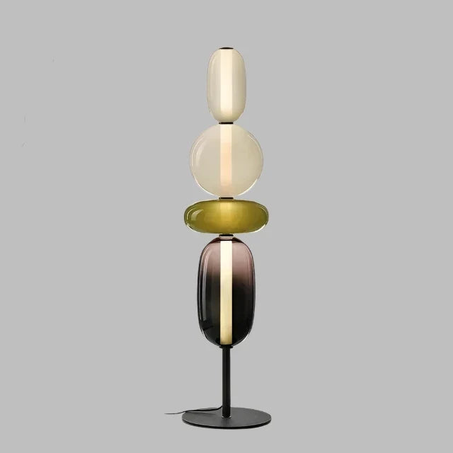 Lámpara de mesa LED negra y bronce regulable, perfecta para decoración de hogar moderna.