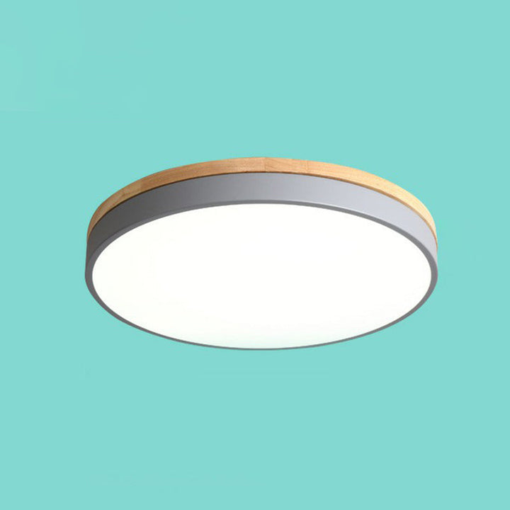 Lámpara de techo LED con luz brillante y uniforme, diseño circular moderno empotrado para hogar.
