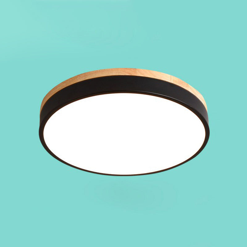 Lámpara de techo LED circular, diseño moderno empotrado. Embellece cualquier dormitorio con estilo.
