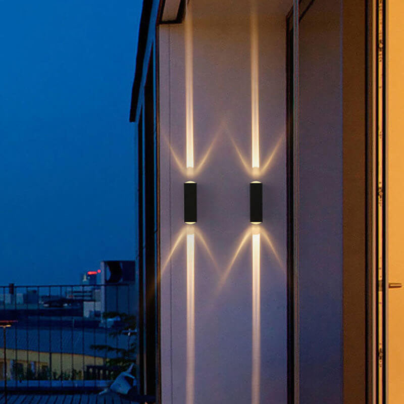 Lámpara de pared LED exterior, foco impermeable para patio, luz moderna de bajo consumo.