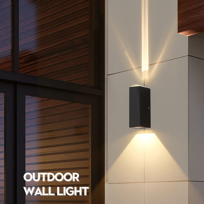 Iluminación LED de ahorro de energía para exteriores, aplique moderno e impermeable.