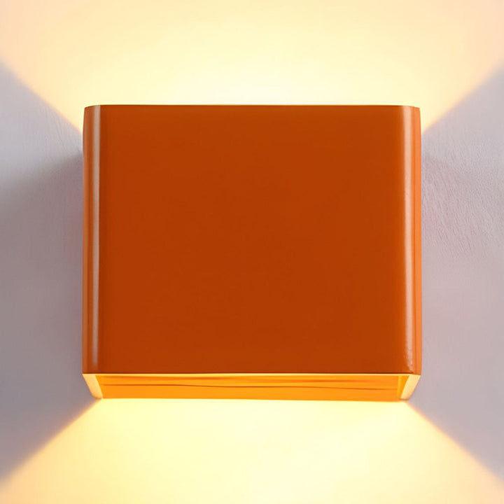 Luz LED de pared para sala, iluminación arriba y abajo, diseño contemporáneo del hogar.