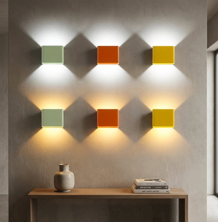 Aplique LED de pared moderno, luz arriba y abajo, para pasillos y decoración del hogar.